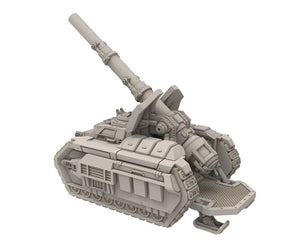 Rundsgaard - Heavy Artillery Battle Tank, imperial infantry, post-apocalyptic empire, usable for tabletop wargame.