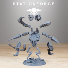 Charger l&#39;image dans la galerie, Fukai - Xenarid Ravage Howler, mechanized infantry, post apocalyptic empire, usable for tabletop wargame.
