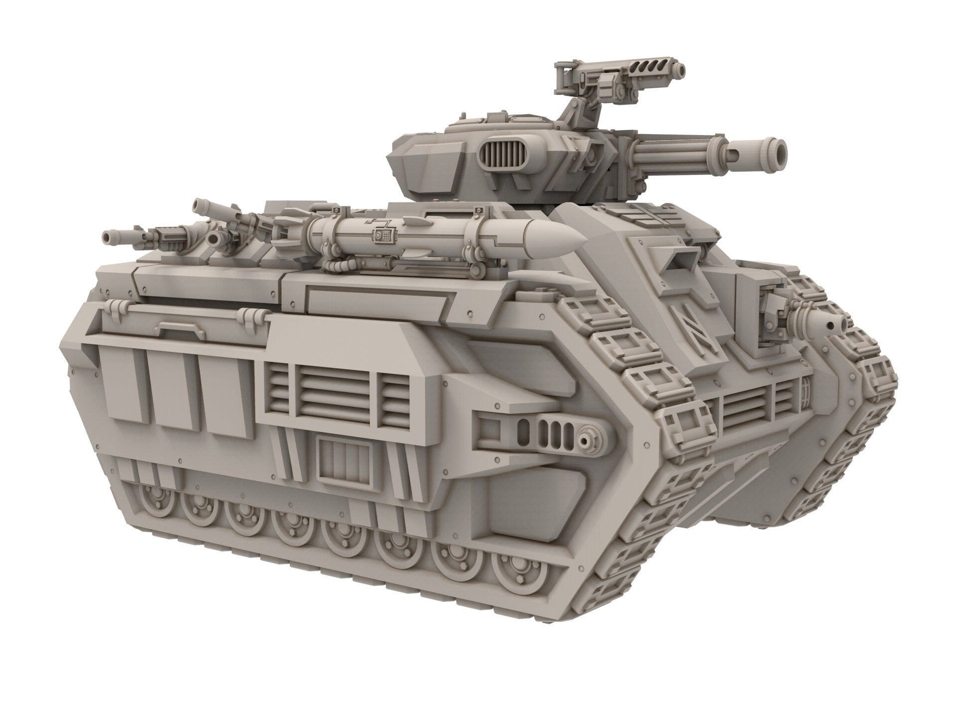 Rundsgaard - Transporting Troops Battle Tank, imperial infantry, post-apocalyptic empire, usable for tabletop wargame.