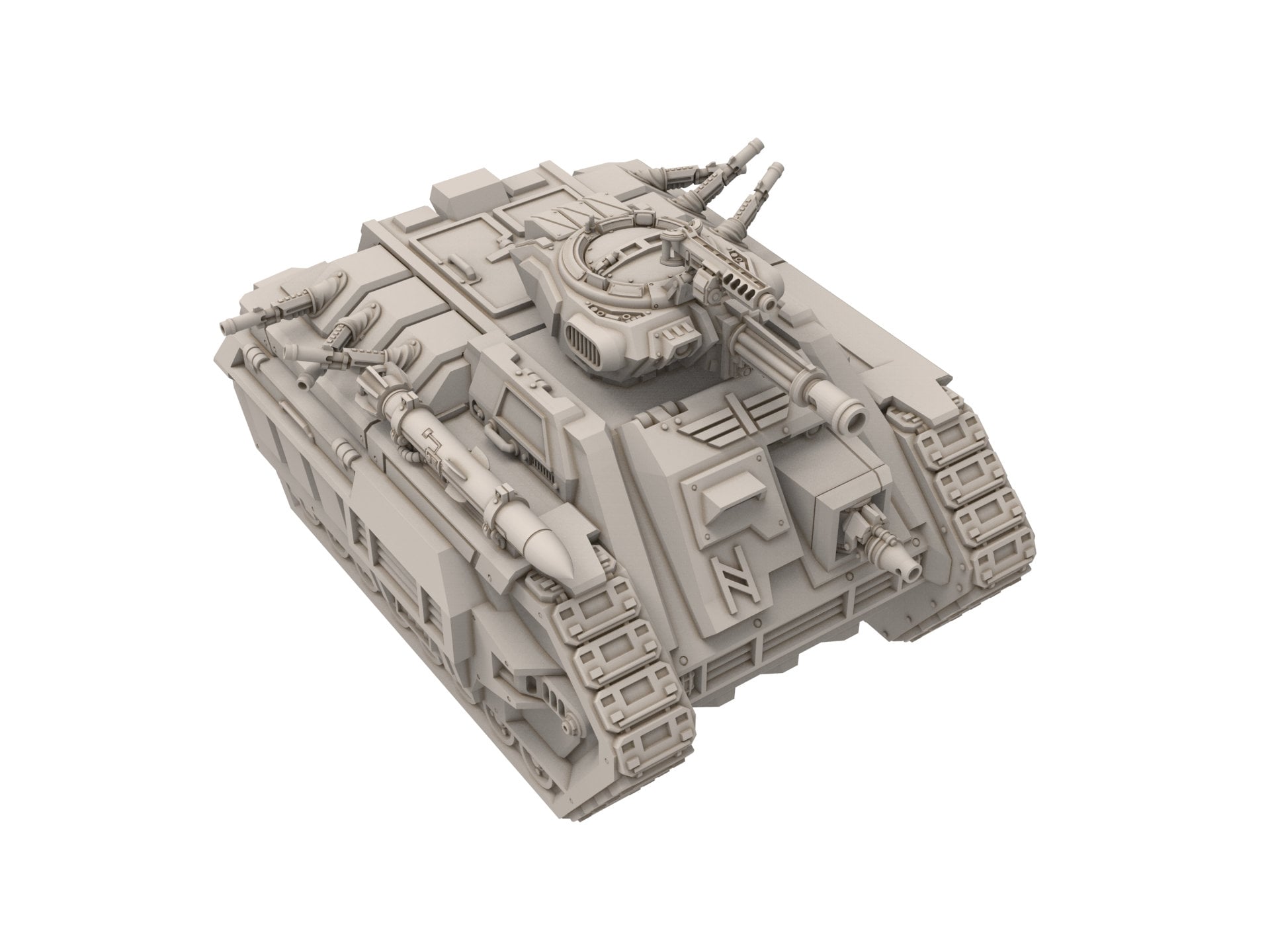 Rundsgaard - Transporting Troops Battle Tank, imperial infantry, post-apocalyptic empire, usable for tabletop wargame.