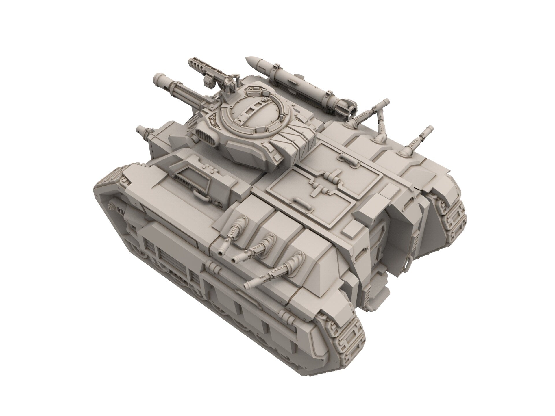 Rundsgaard - Transporting Troops Battle Tank, imperial infantry, post-apocalyptic empire, usable for tabletop wargame.