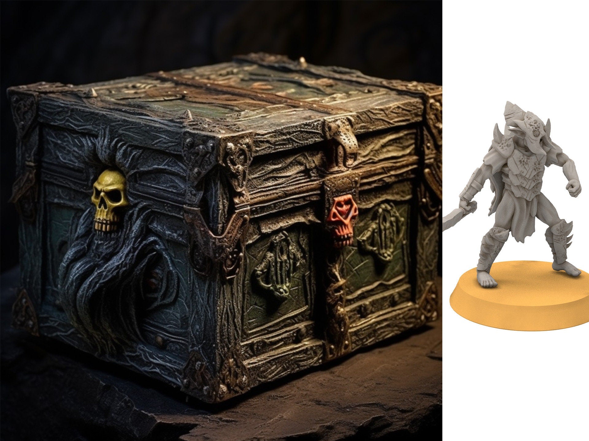 Orc horde - Mystery box the army of the Dark Lord, Discounted surprise army starter, Middle rings miniatures for wargame D&D, Lotr...