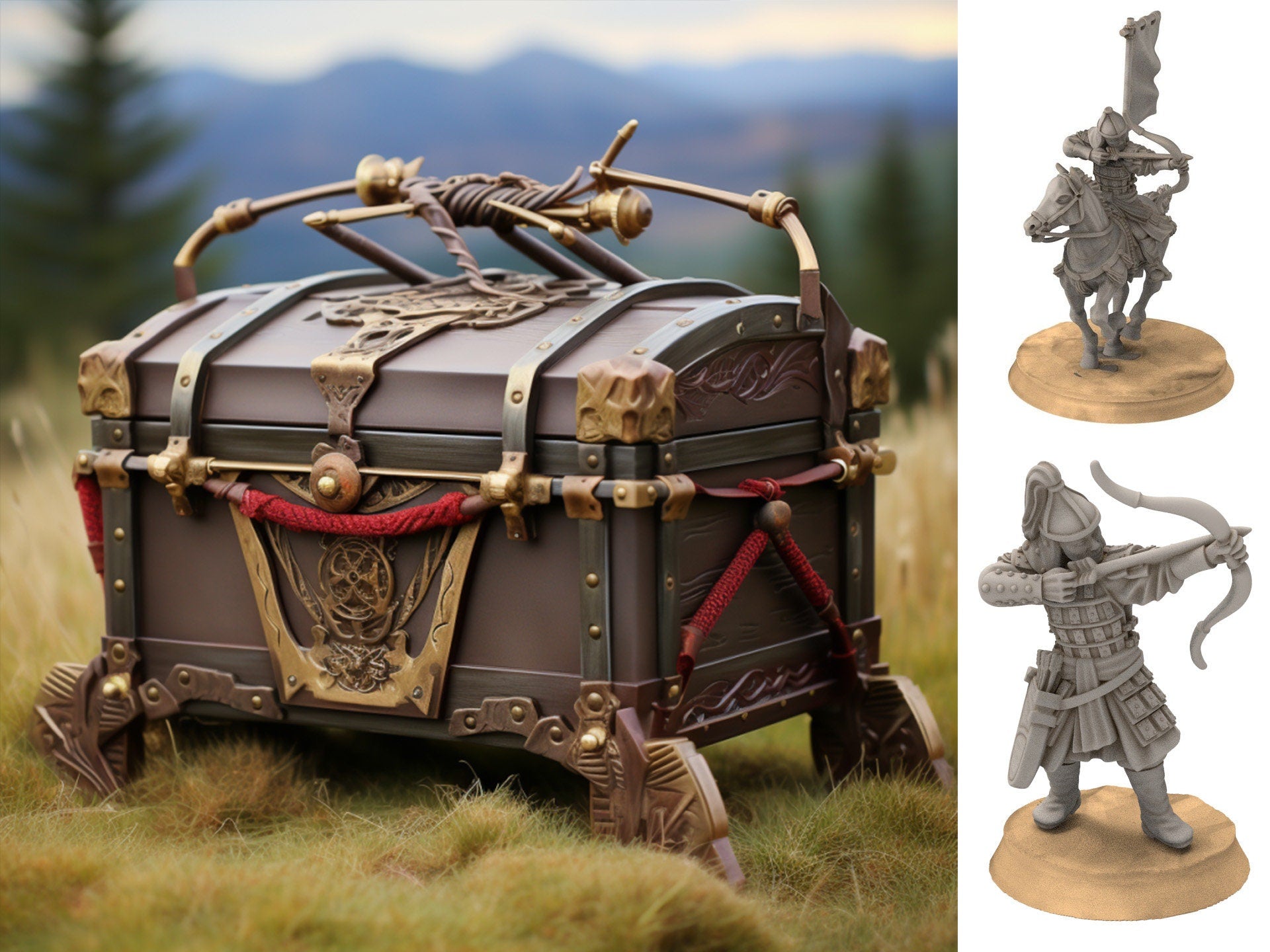 Orc horde - Mystery box the army of the Dark Lord, Discounted surprise army starter, Middle rings miniatures for wargame D&D, Lotr...