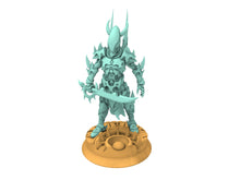 Load image into Gallery viewer, Dark city - Dark Blades, Clan Leader Dark eldar drow
