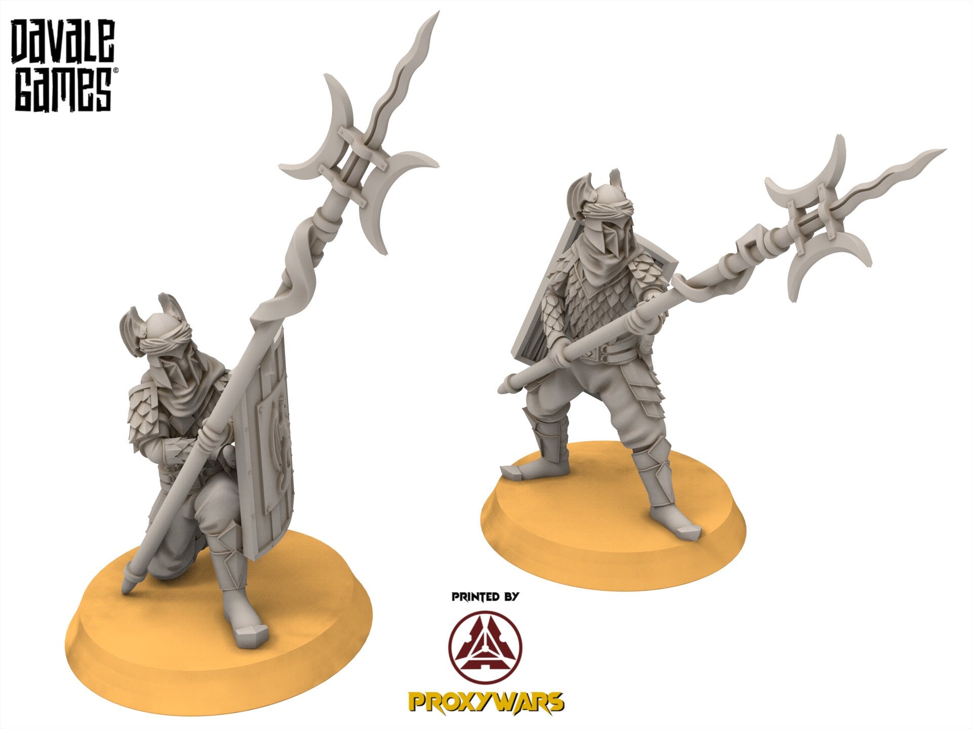 Easterling - Eastern Dragon Army Long Spear Warrior, Kandahar, Khwarezm, oriental, Rhur, miniatures for wargame D&D, Lotr...