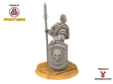 Charger l&#39;image dans la galerie, Legio Prima - Agamemnon The Cohorte Commander, mechanized infantry, post apocalyptic empire, usable for tabletop wargame.
