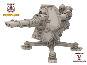 Legio Prima - Victrix Support Turret, mechanized infantry, post apocalyptic empire, usable for tabletop wargame.