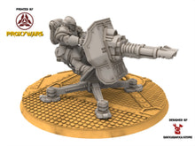 Charger l&#39;image dans la galerie, Legio Prima - Victrix Support Turret, mechanized infantry, post apocalyptic empire, usable for tabletop wargame.
