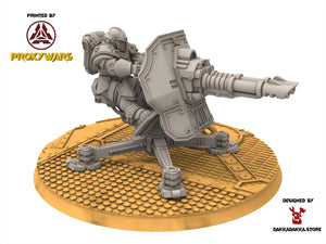 Legio Prima - Victrix Support Turret, mechanized infantry, post apocalyptic empire, usable for tabletop wargame.