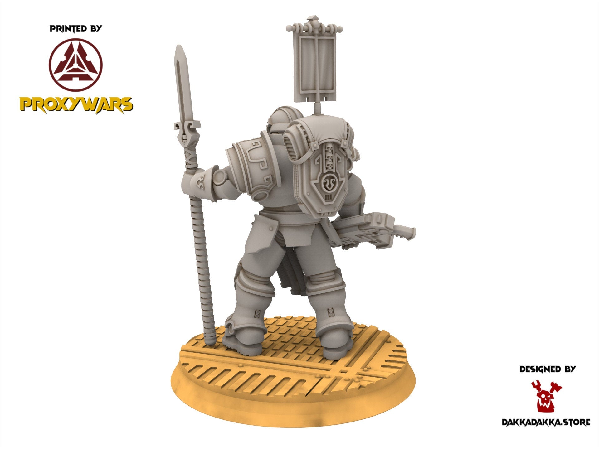 Legio Prima - Victrix Promo, mechanized infantry, post apocalyptic empire, usable for tabletop wargame.