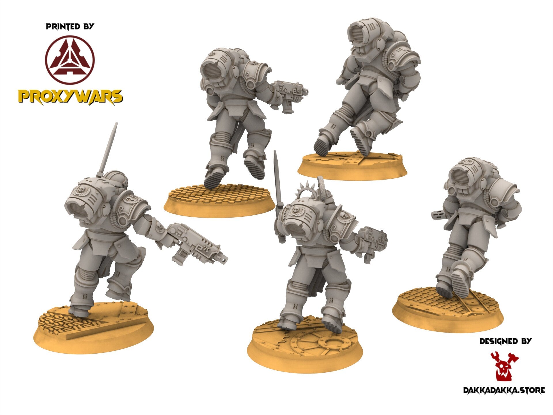 Legio Prima - Impetum Alis Squad, mechanized infantry, post apocalyptic empire, usable for tabletop wargame.