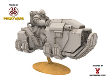 Charger l&#39;image dans la galerie, Legio Prima - Airus Cursors Squad, mechanized infantry, post apocalyptic empire, usable for tabletop wargame.
