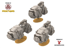 Charger l&#39;image dans la galerie, Legio Prima - Airus Cursors Squad, mechanized infantry, post apocalyptic empire, usable for tabletop wargame.
