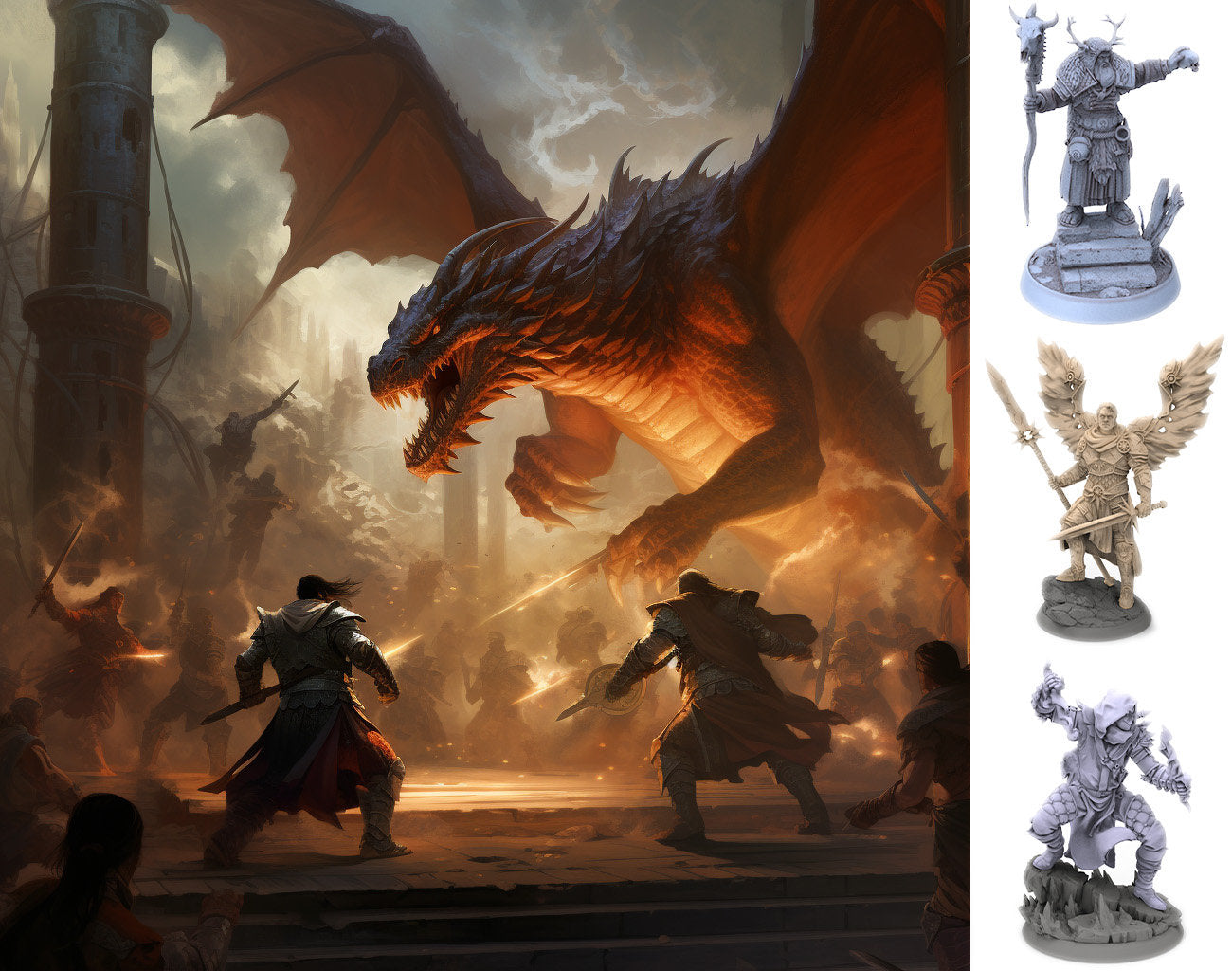 Unlock Epic Adventures with Mystery Miniature Boxes - D&D, 28mm, Resin, Characters, Monsters, Vilains, NPC, Premium Quality, Random content