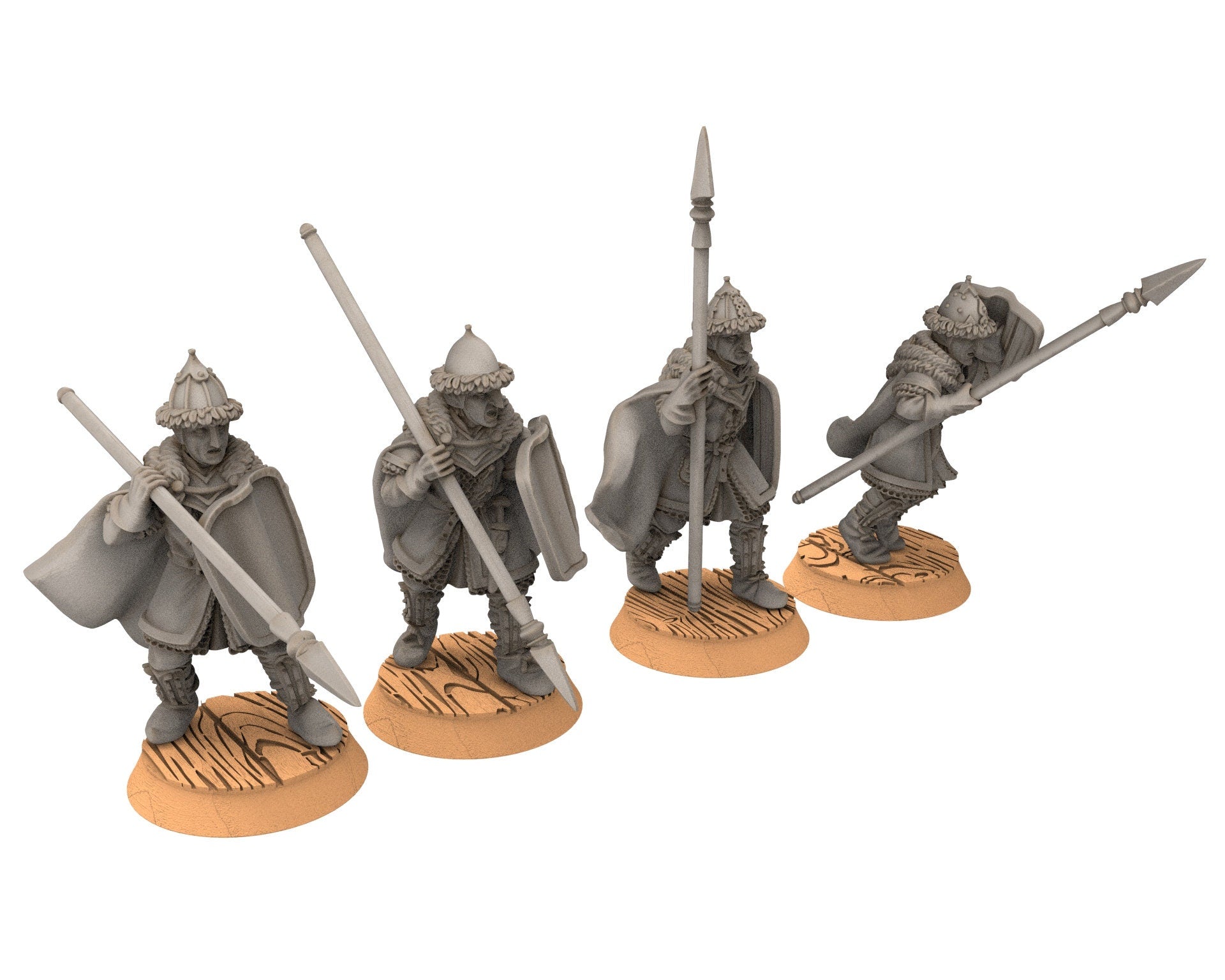 Lakecity - Swordmen of lakecity Torgorod, hero, Lake, dragon, Misty Mountains, Town miniatures for wargame D&D, Lotr... Medbury miniatures