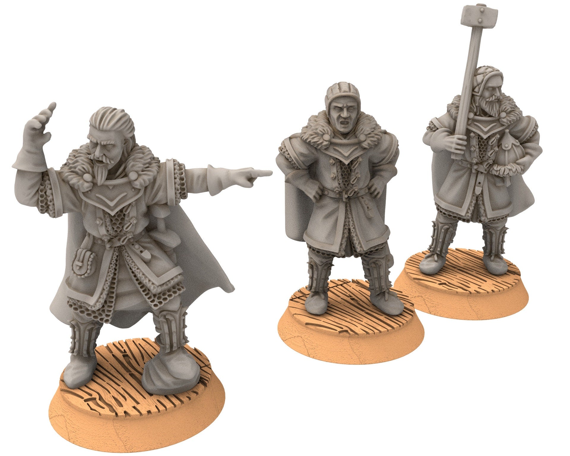 Lakecity - Sapers of lakecity Torgorod, hero, Lake, dragon, Misty Mountains, Town miniatures for wargame D&D, Lotr... Medbury miniatures