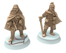 Charger l&#39;image dans la galerie, Vendel Era - King Beowulf Iconic Hero, Epic Warrior of the sagas, 7 century, miniatures 28mm, wargame Historical Saga... Medbury miniature
