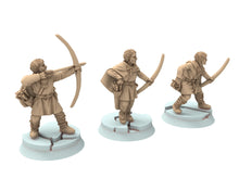 Load image into Gallery viewer, Vendel Era - Dark Age Skirmishers fighting, Germanic Tribe Warband, 7 century, miniatures 28mm for wargame Historical... Medbury miniature
