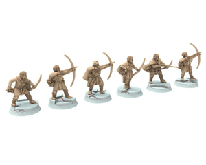 Vendel Era - Dark Age Spearmen fighting, Germanic Tribe Warband, 7 century, miniatures 28mm for wargame Historical... Medbury miniature