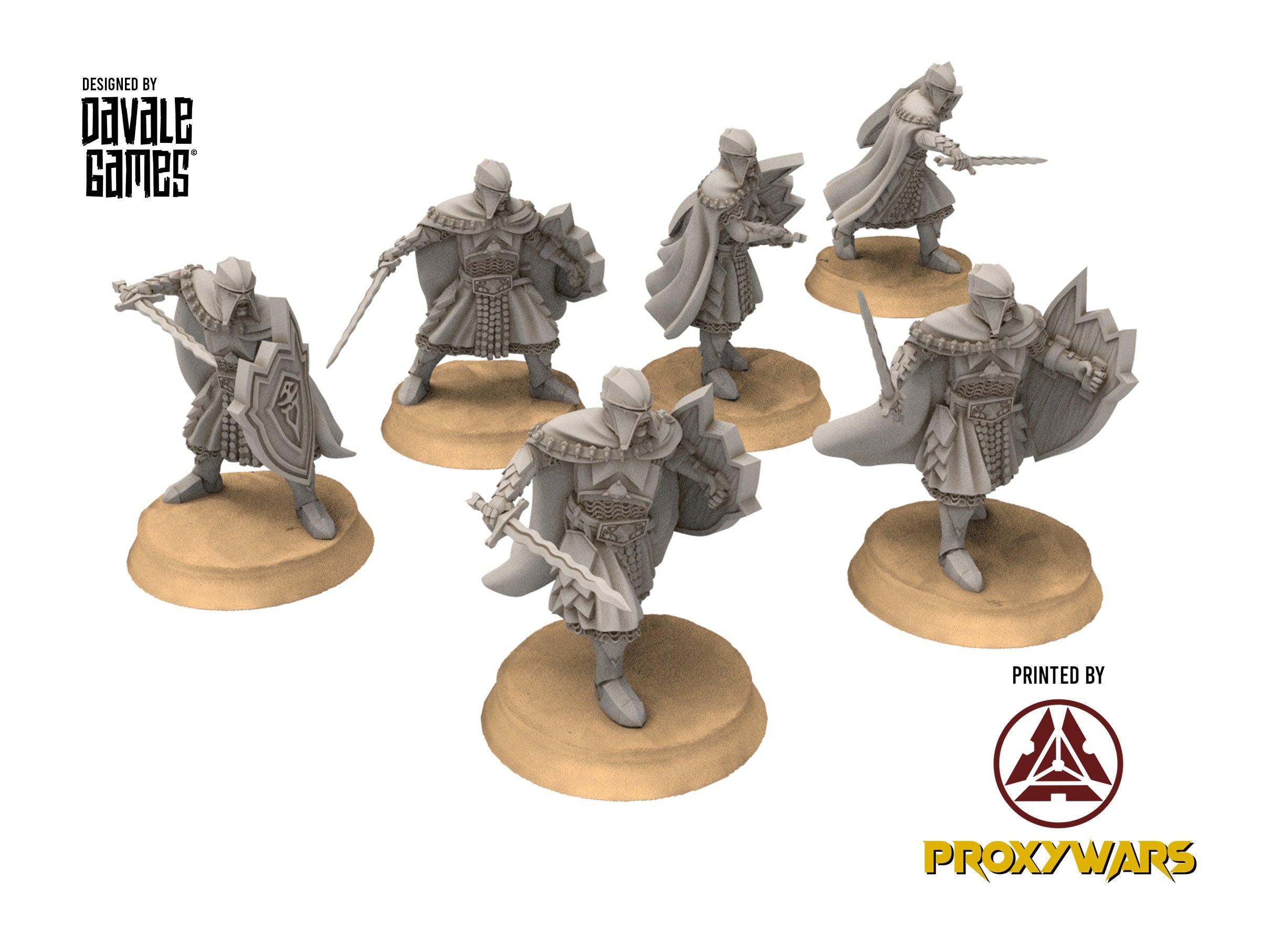 Harad - Ancient black warriors, immortals fell dark humans, port corsairs Bedouin Arabs Sarazins miniatures for wargame D&D, Lotr...