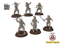 Charger l&#39;image dans la galerie, Easterling - Dragon Regular army Eastern Warriors swords, fell dark lords humans, Khwarezm, oriental, Rhur, miniatures wargame D&amp;D, Lotr...
