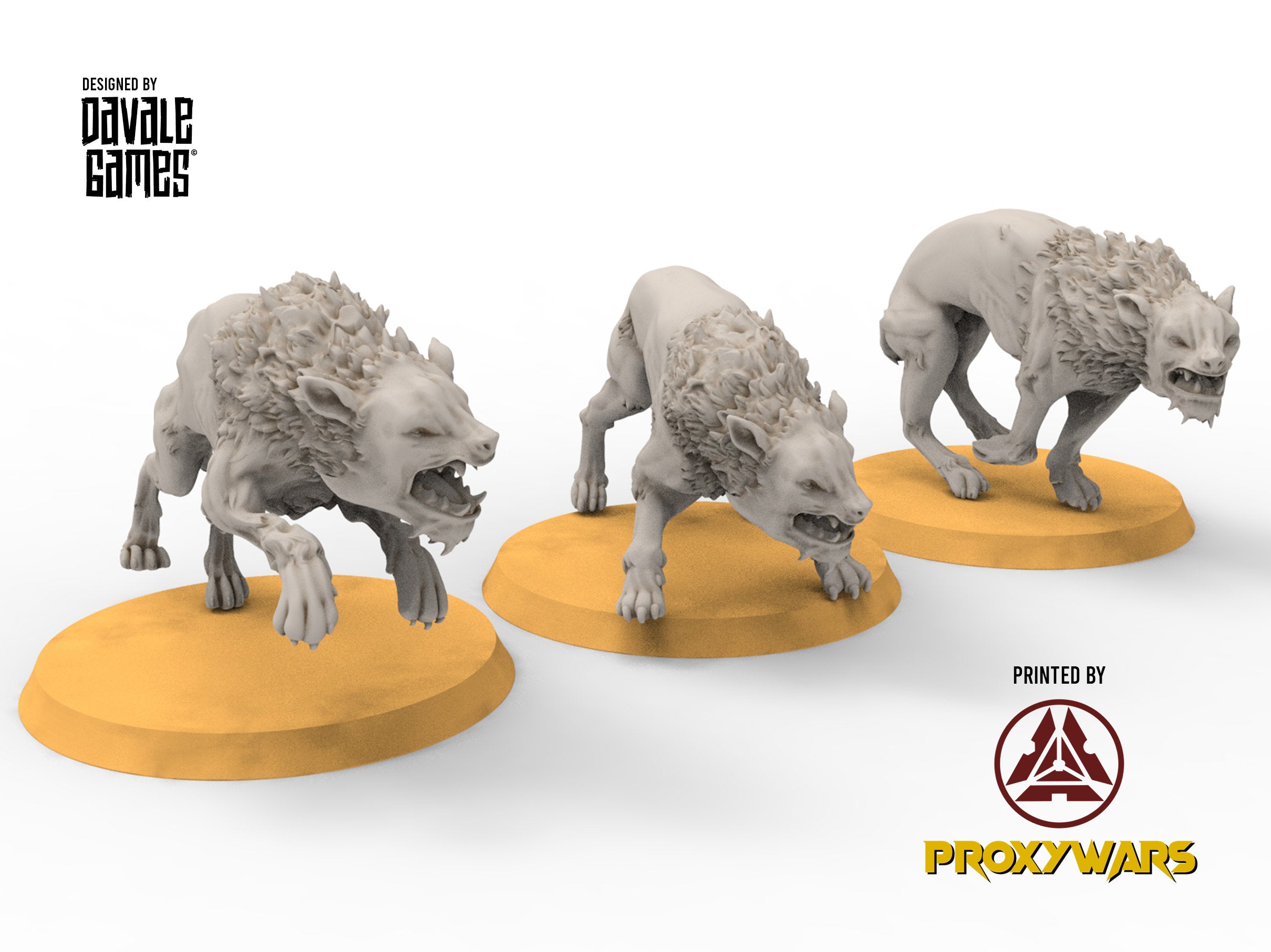 Goblin cave - Tamed Warg wolves, Dwarf mine, Middle rings miniatures pour wargame D&D, SDA...