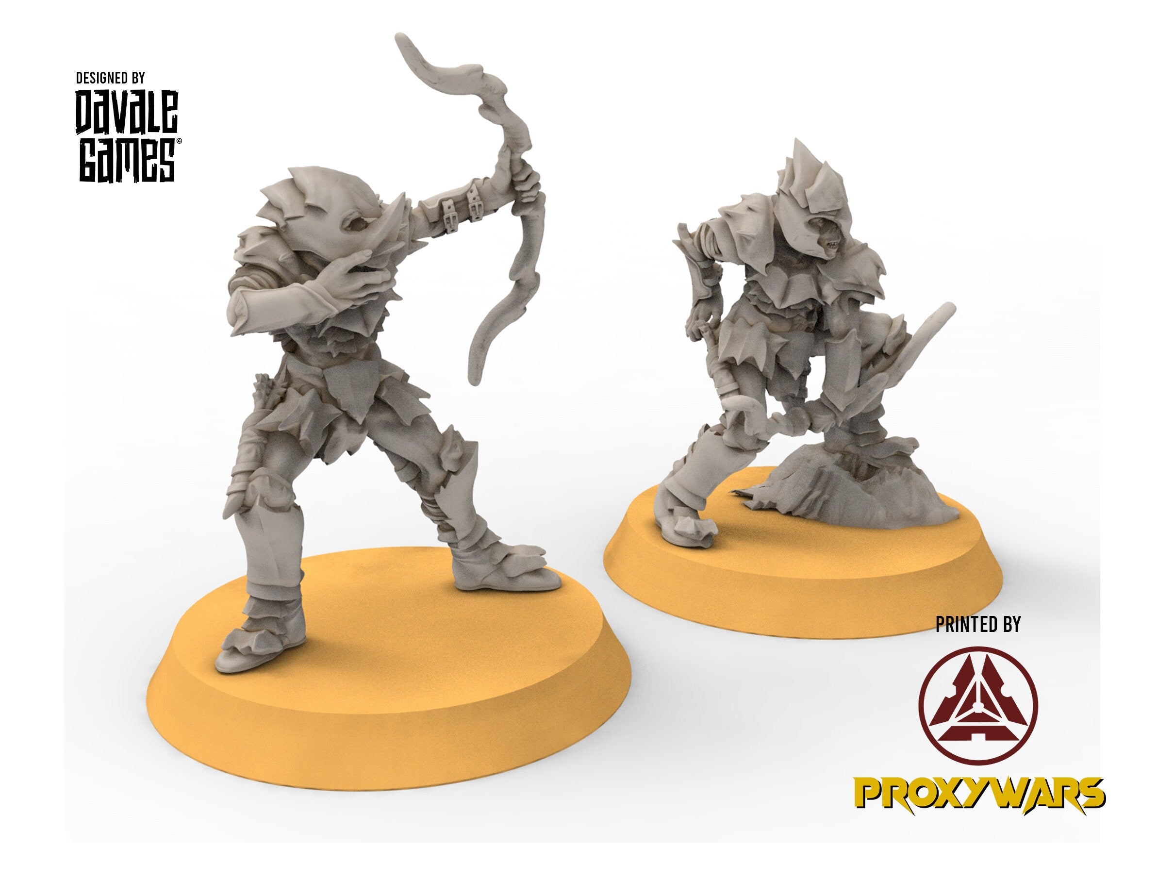 Goblin cave - Goblin warriors with bows, Dwarf mine, Middle rings miniatures pour wargame D&D, SDA...