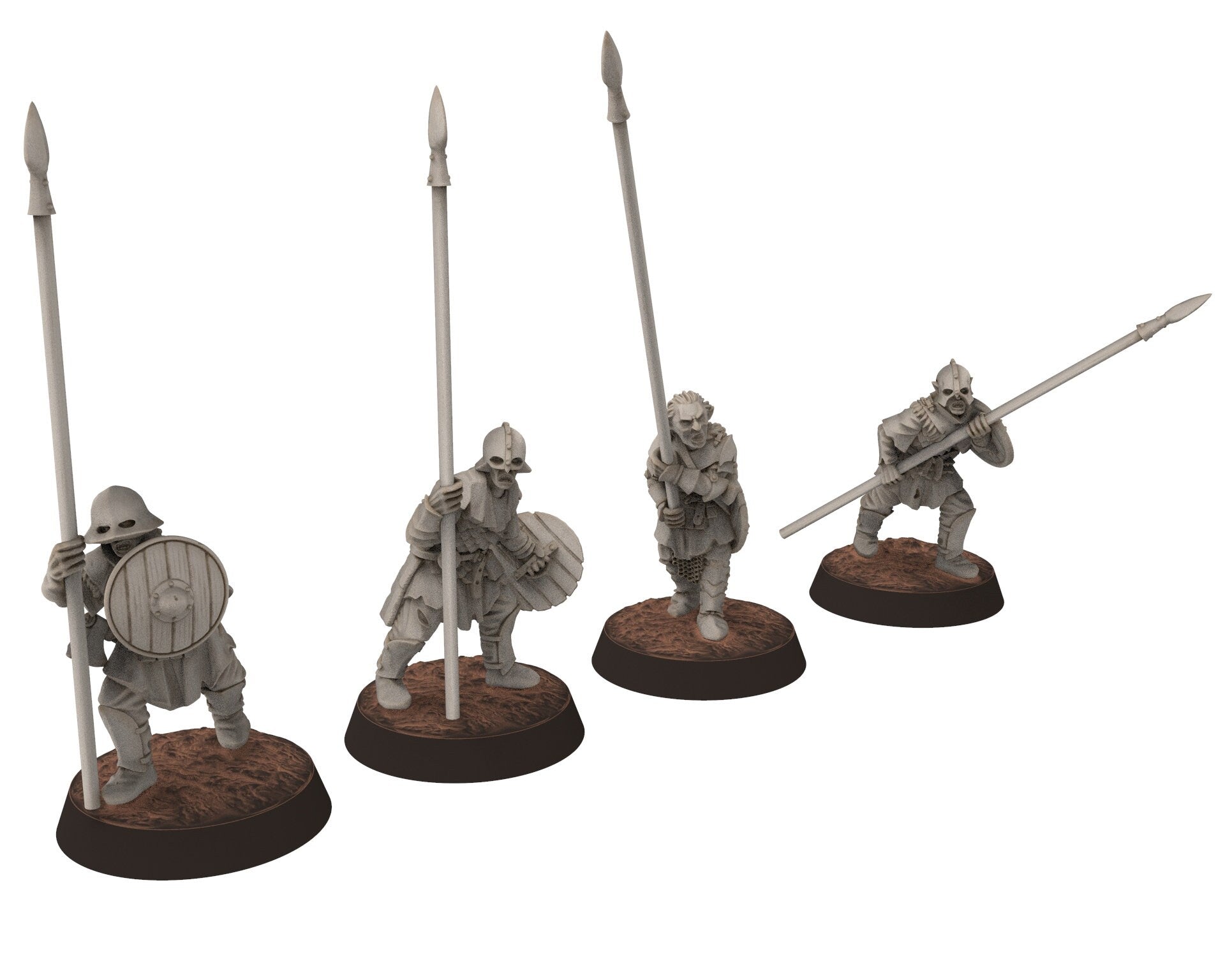 Orc horde - Orc with large Axes, Orc warriors warband, Middle rings miniatures pour wargame D&D, Lotr... Medbury miniatures