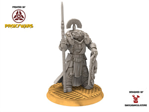 Legio Prima - Agamemnon The Cohorte Commander, mechanized infantry, post apocalyptic empire, usable for tabletop wargame.