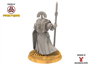 Legio Prima - Agamemnon The Cohorte Commander, mechanized infantry, post apocalyptic empire, usable for tabletop wargame.