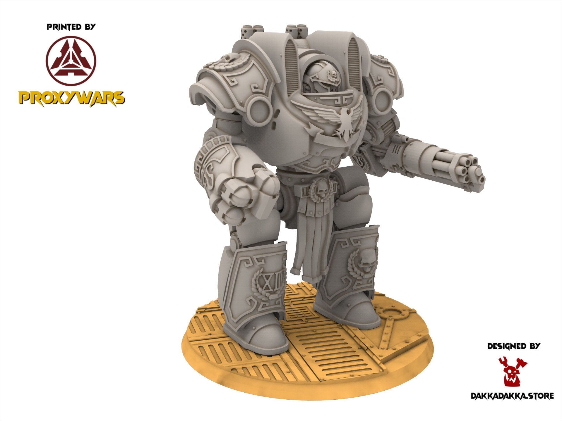 Legio Prima - Victrix Colossus, mechanized infantry, post apocalyptic empire, usable for tabletop wargame.