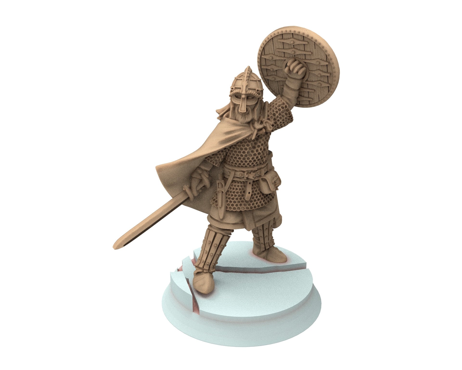 Vendel Era - Wiglaf Iconic Hero, Epic Warrior of the sagas, 7 century, miniatures 28mm, wargame Historical Saga... Medbury miniature