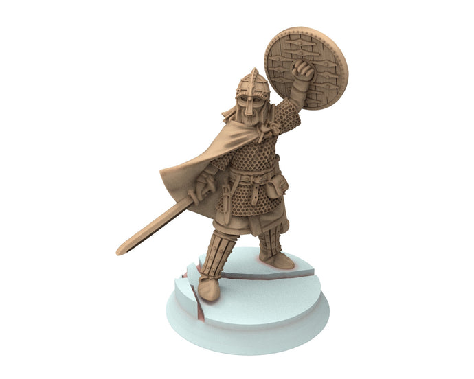 Vendel Era - Heardred Iconic Hero, Epic Warrior of the sagas, 7 century, miniatures 28mm, wargame Historical Saga... Medbury miniature