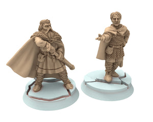 Vendel Era - Iconic heroes, Epic Warriors of the sagas, 7 century, miniature 28mm, Infantry for wargame Historical Saga... Medbury miniature