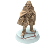 Load image into Gallery viewer, Vendel Era - Iconic heroes, Epic Warriors of the sagas, 7 century, miniature 28mm, Infantry for wargame Historical Saga... Medbury miniature
