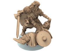 Charger l&#39;image dans la galerie, Vendel Era - King Beowulf Iconic Hero, Epic Warrior of the sagas, 7 century, miniatures 28mm, wargame Historical Saga... Medbury miniature
