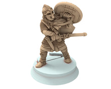 Load image into Gallery viewer, Vendel Era - Heardred Iconic Hero, Epic Warrior of the sagas, 7 century, miniatures 28mm, wargame Historical Saga... Medbury miniature
