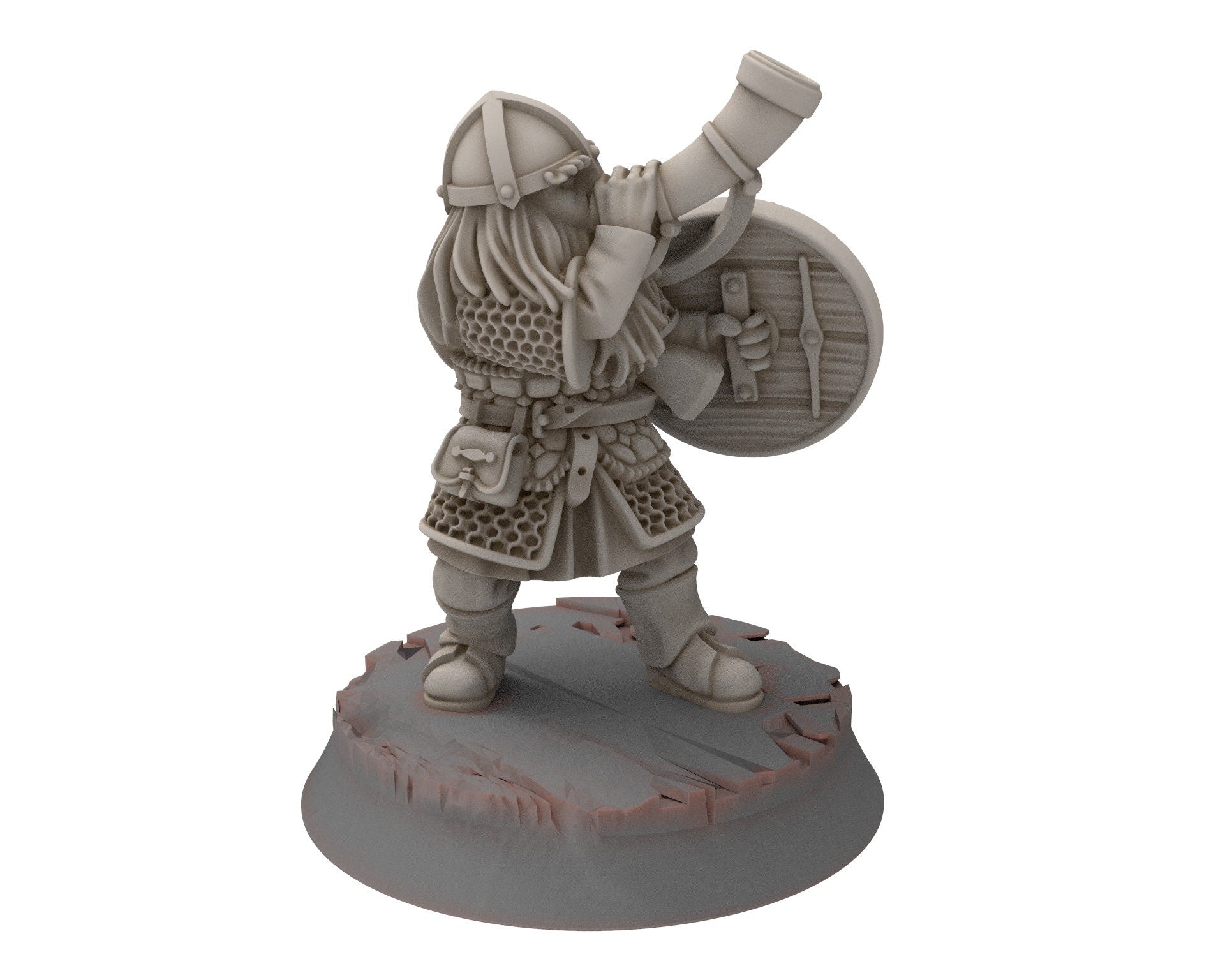 Dwarves - Mountain Travelling Dwarf, The Dwarfs of The Mountains, for Lotr, Medbury miniatures