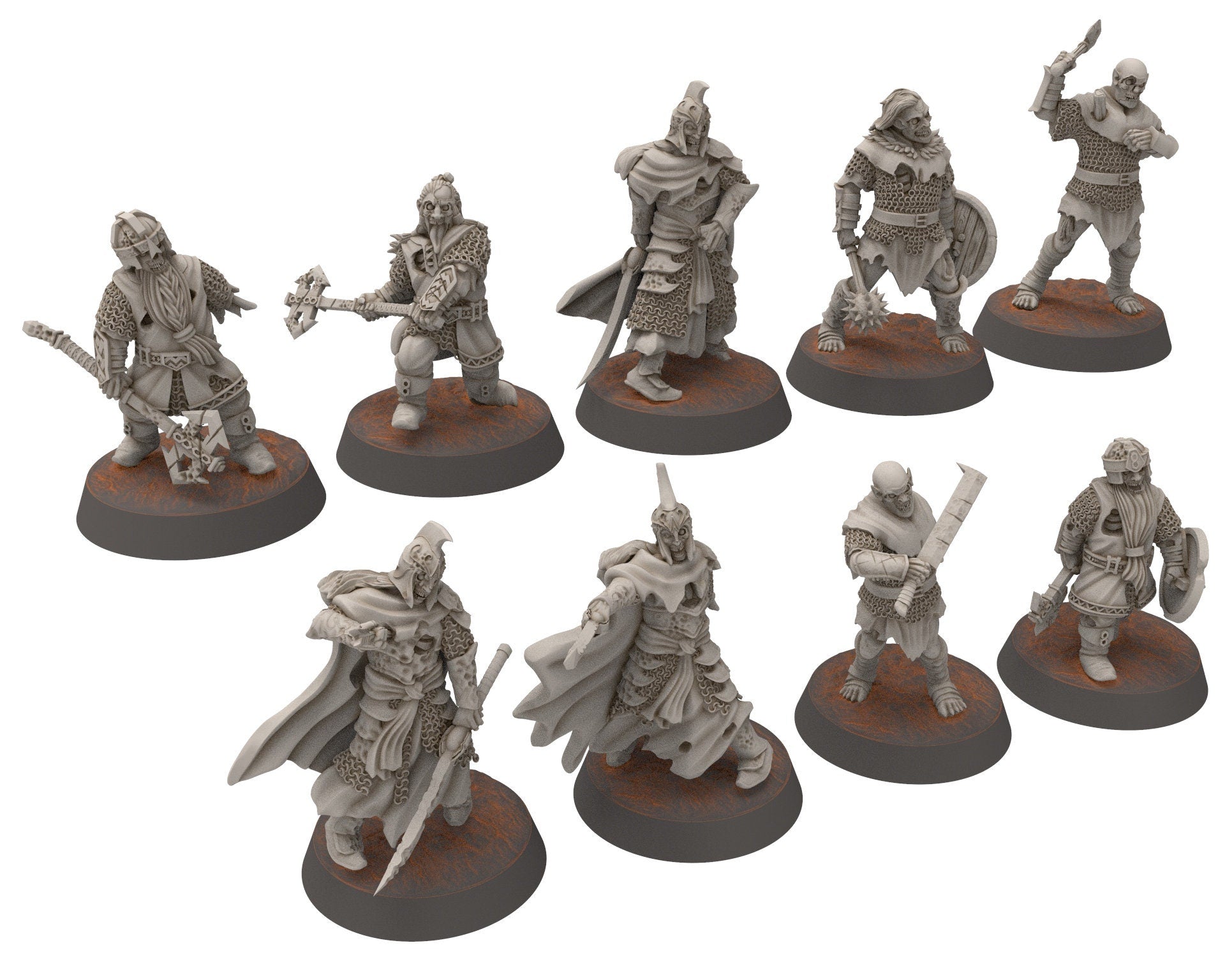 Undead Ghosts - Galdal specters of the old battlefield, marshland of the east, Ghosts of the old world miniatures for wargame D&D, LOTR...