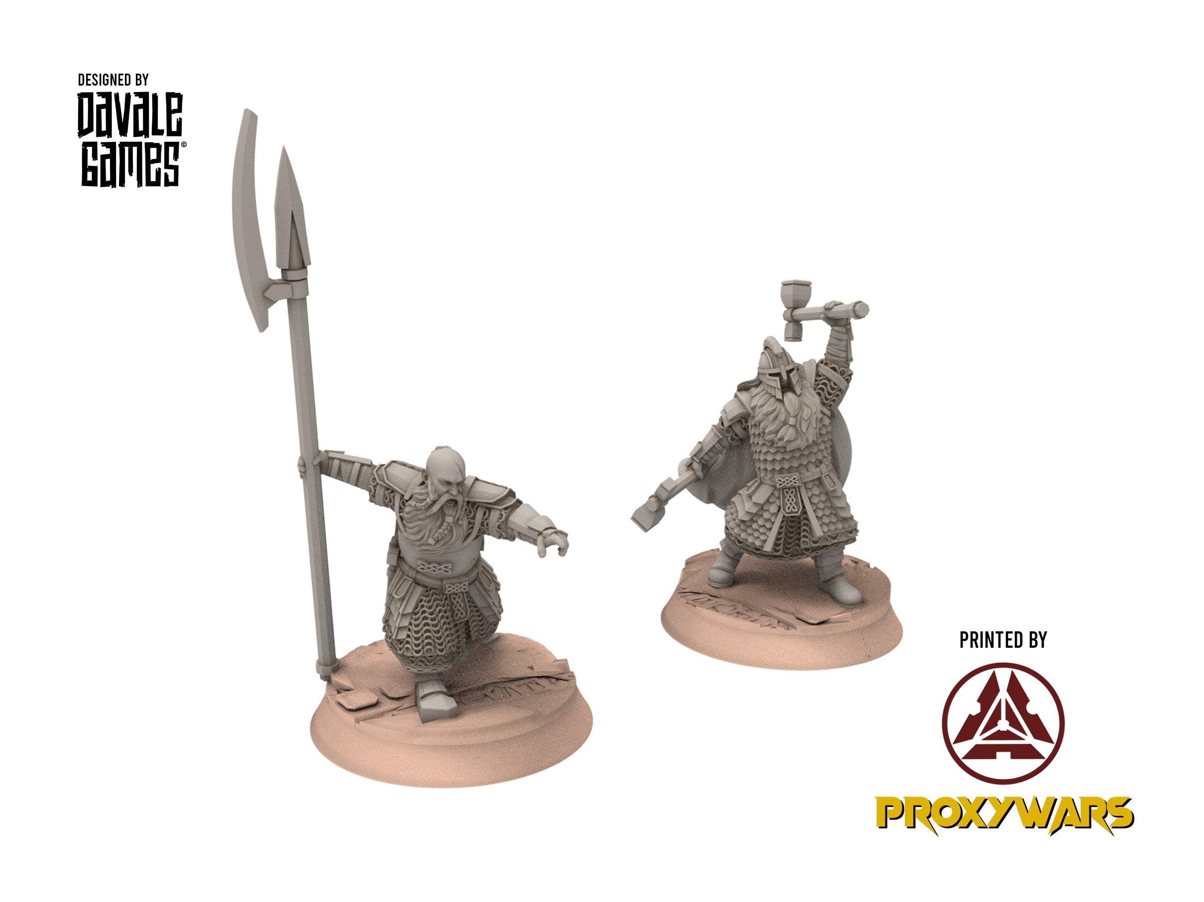 Dwarves - Kalak Captain, The Dwarfs of The Mountains, for Lotr, davale games miniatures