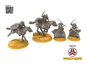 Rivandall - Bloody Twin Brothers Elves Princes, Last Hight elves from the West, Middle rings miniatures pour wargame D&D, Lotr...