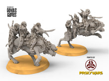 Load image into Gallery viewer, Goblin cave - Goblin warg riders marauders warriors with bows and swords, Dwarf mine, Middle rings miniatures pour wargame D&amp;D, SDA...
