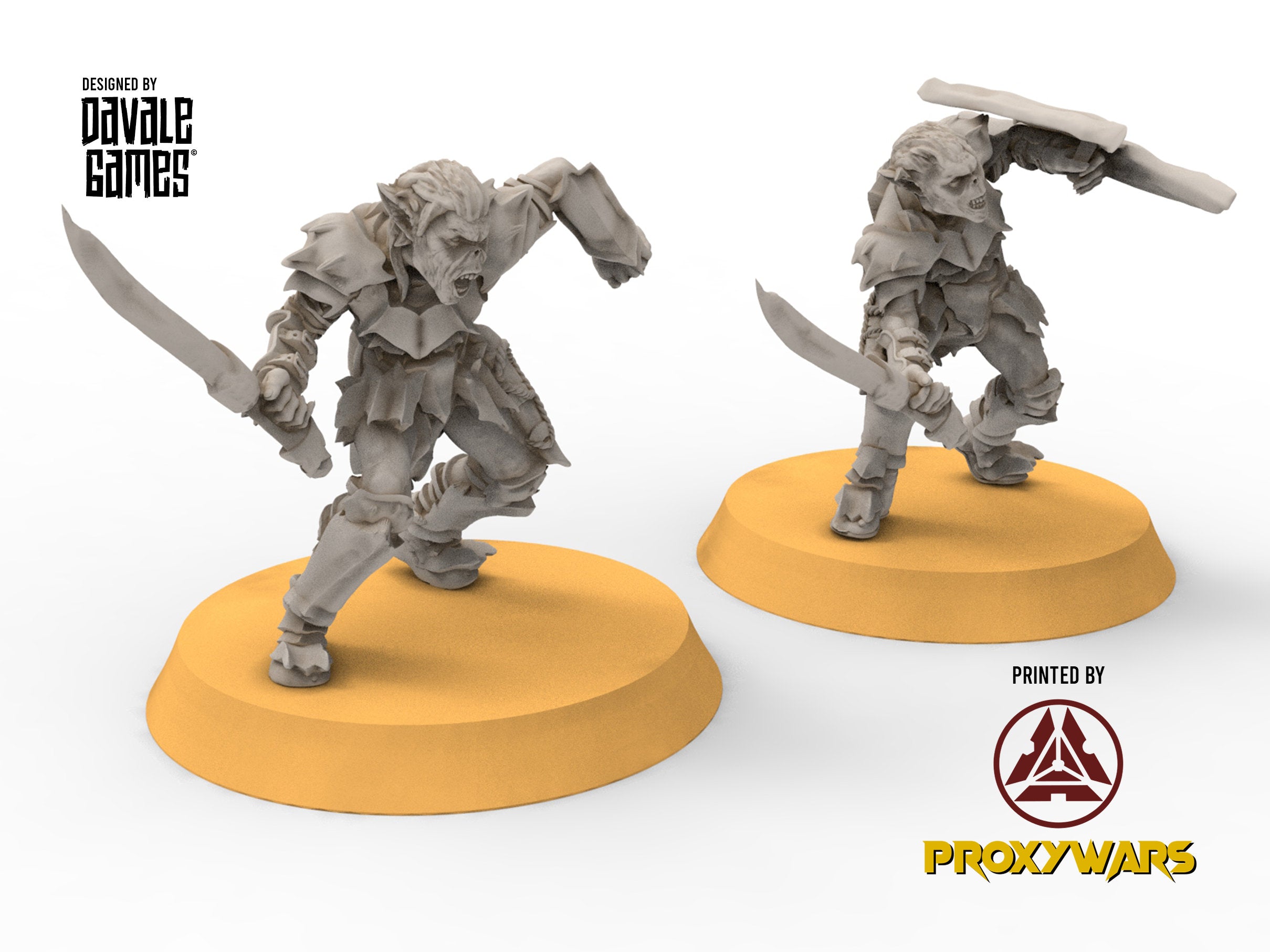 Goblin cave - Goblin warriors with swords, Dwarf mine, Middle rings miniatures pour wargame D&D, SDA...