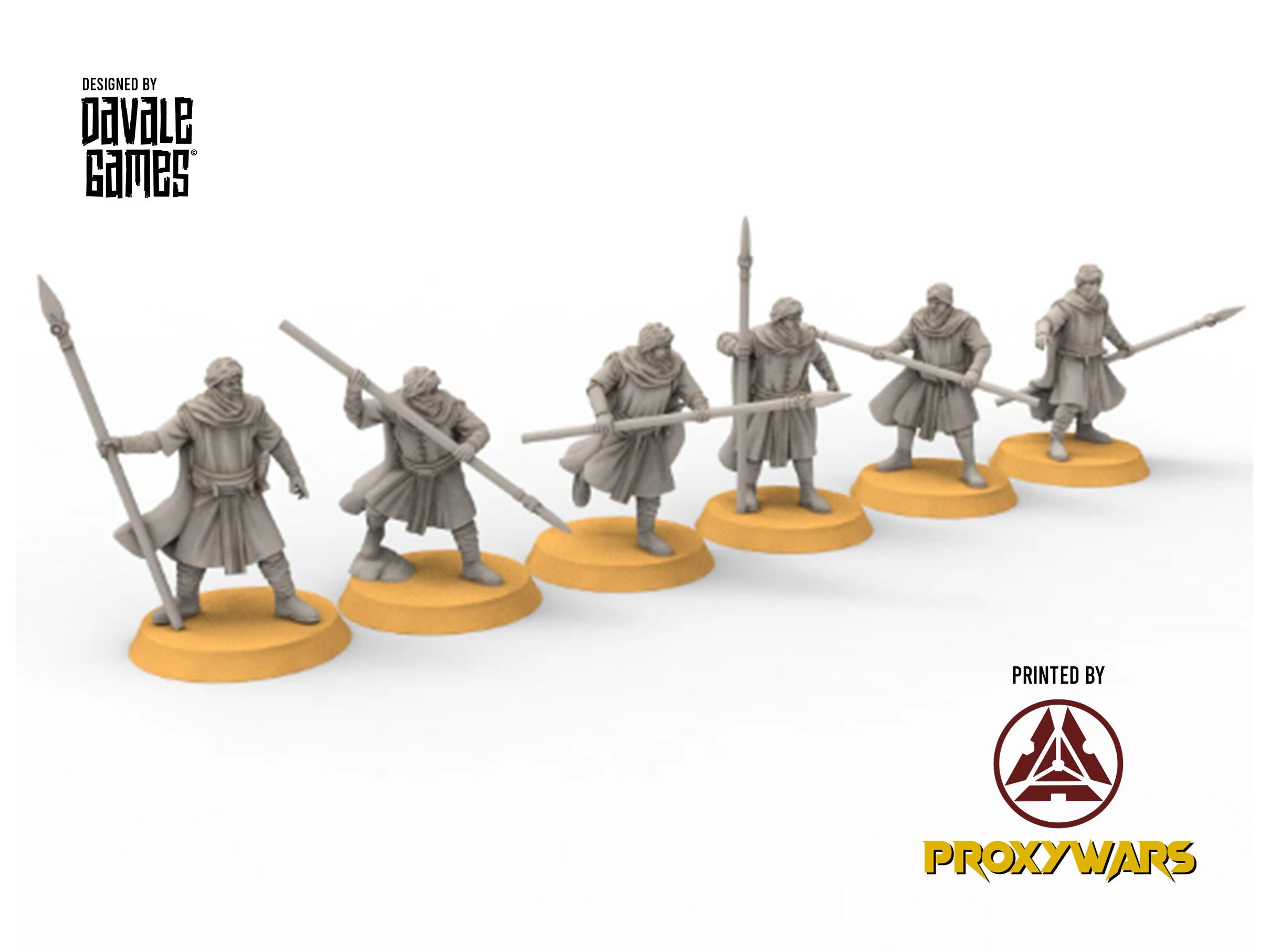 Harad - Desert warriors, southern men lancers, Berber nomads, Harad Bedouin Arabs Sarazins miniatures for wargame D&D, Lotr...