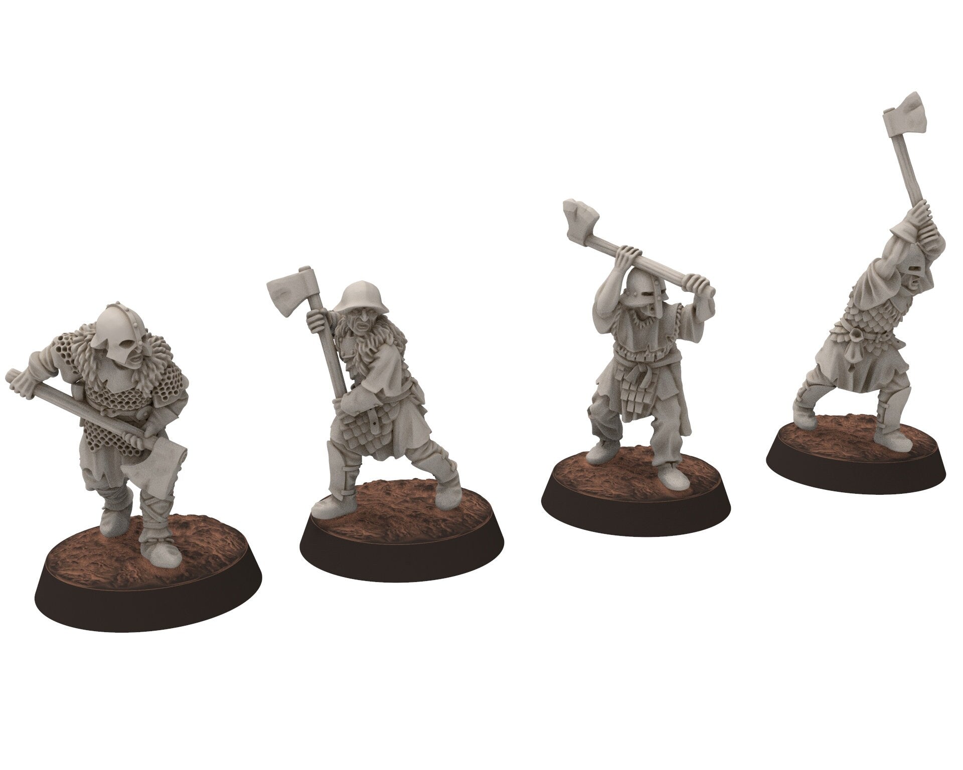 Orc horde - Orc with pikes, long spears, Orc warriors warband, Middle rings miniatures pour wargame D&D, Lotr... Medbury miniatures