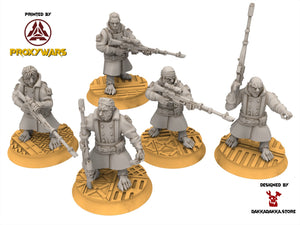 Rundsgaard - Halfmen Sniper, infanterie impériale, empire post apocalyptique, utilisable pour tabletop wargame.