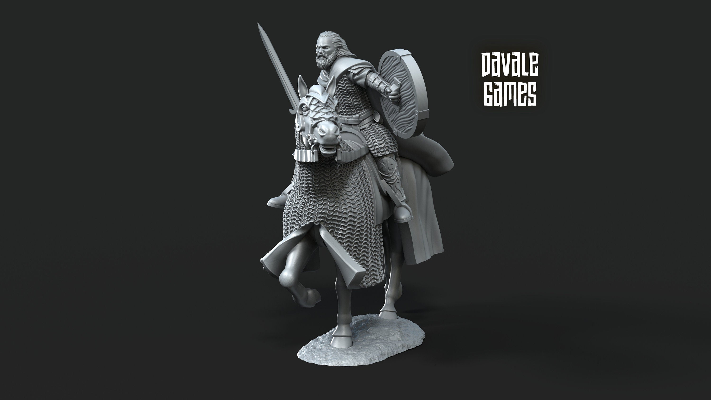 Rohan - West Humans Hammer-sons cavalry, Knight of Rohan, the Horse-lords, rider of the mark, minis for wargame D&D, Lotr...