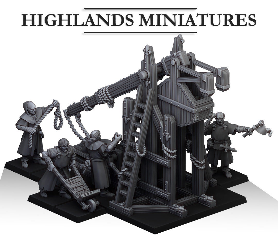 Arthurian Knights - Gallia Trebuchet, for Oldhammer, king of wars, 9th age