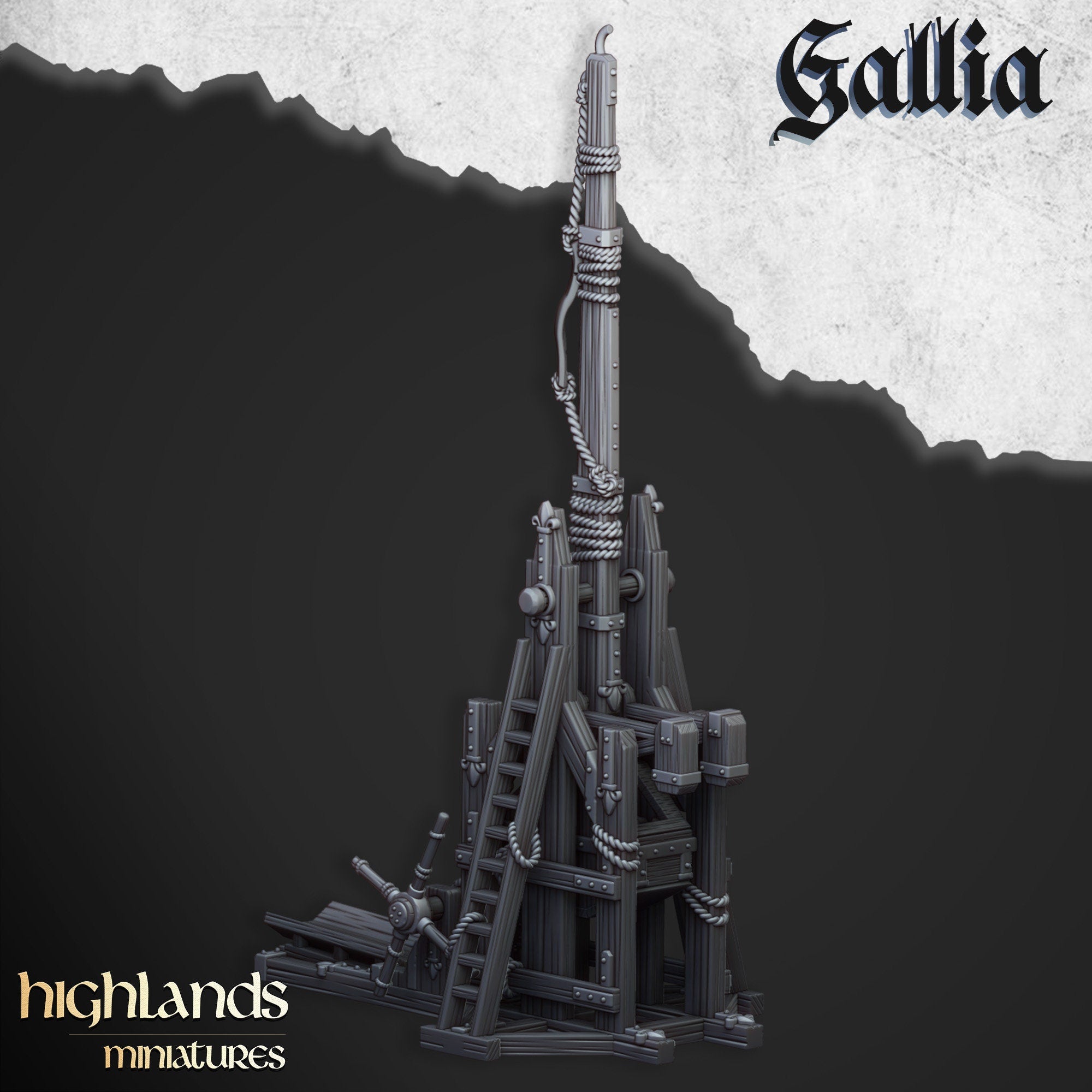 Arthurian Knights - Gallia Trebuchet, for Oldhammer, king of wars, 9th age