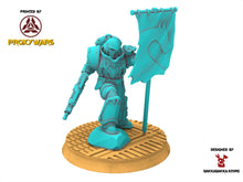 Charger l&#39;image dans la galerie, Legio Prima - Scylla Banner, mechanized infantry, post apocalyptic empire, usable for tabletop wargame.
